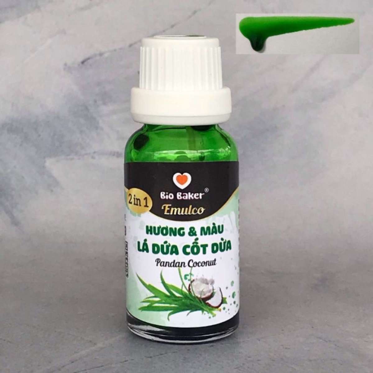 Màu hương liệu thực phẩm lá dứa cốt dừa 20ml